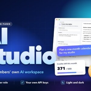 Flavonto AI Studio cover: an AI workspace for WordPress members